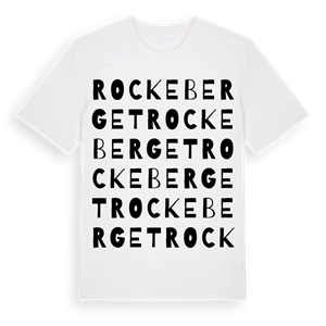 Rockeberget ordlek t-shirt – ekologisk bomull t-shirt från Pinshirt