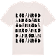 Vintage White t-shirt med Rödån ordlek t-shirt