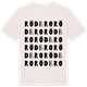 Vintage White t-shirt med Rödbro ordlek t-shirt