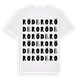Rödbro ordlek t-shirt