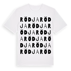 Rödja ordlek t-shirt – ekologisk bomull t-shirt från Pinshirt