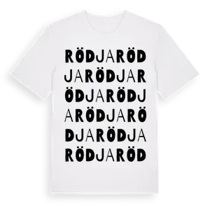 Rödja ordlek t-shirt – ekologisk bomull t-shirt från Pinshirt