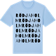 Blue Soul t-shirt med Rödjaholm ordlek t-shirt