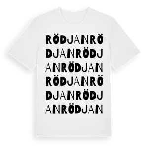 Rödjan ordlek t-shirt – ekologisk bomull t-shirt från Pinshirt