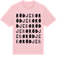 Pink Cotton t-shirt med Rödjebo ordlek t-shirt