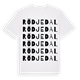 Rödjedal ordlek t-shirt