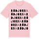 Pink Cotton t-shirt med Rödjorna ordlek t-shirt