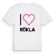 Jag älskar Rökla t-shirt stort tryck