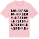 Pink Cotton t-shirt med Romanäs ordlek t-shirt