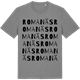Mid Heather Gray t-shirt med Romanäs ordlek t-shirt