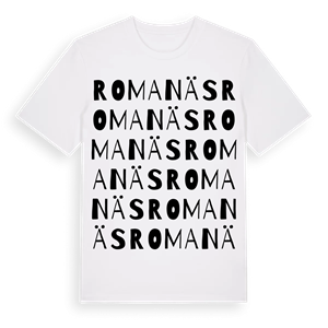Romanäs ordlek t-shirt – ekologisk bomull t-shirt från Pinshirt