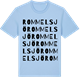 Blue Soul t-shirt med Rommelsjö ordlek t-shirt