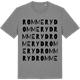Mid Heather Gray t-shirt med Rommeryd ordlek t-shirt