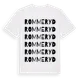 White t-shirt med Rommeryd ordlek t-shirt