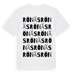 Rönäs ordlek t-shirt – ekologisk bomull t-shirt från Pinshirt