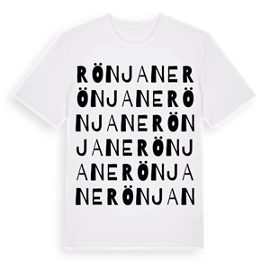 Rönjane ordlek t-shirt – ekologisk bomull t-shirt från Pinshirt