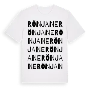 Rönjane ordlek t-shirt – ekologisk bomull t-shirt från Pinshirt