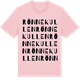 Pink Cotton t-shirt med Rönnekullen ordlek t-shirt
