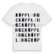 Röpplinge ordlek t-shirt