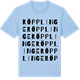 Blue Soul t-shirt med Röpplinge ordlek t-shirt