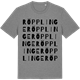Mid Heather Gray t-shirt med Röpplinge ordlek t-shirt