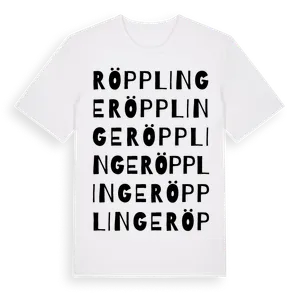 Röpplinge ordlek t-shirt – ekologisk bomull t-shirt från Pinshirt