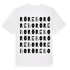Rörebo ordlek t-shirt – ekologisk bomull t-shirt från Pinshirt