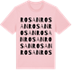 Pink Cotton t-shirt med Rosan ordlek t-shirt