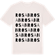 Vintage White t-shirt med Rosan ordlek t-shirt