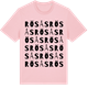 Pink Cotton t-shirt med Rösås ordlek t-shirt