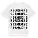 White t-shirt med Rosebo ordlek t-shirt