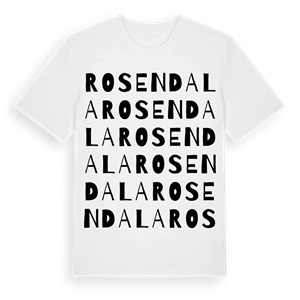Rosendala ordlek t-shirt – ekologisk bomull t-shirt från Pinshirt