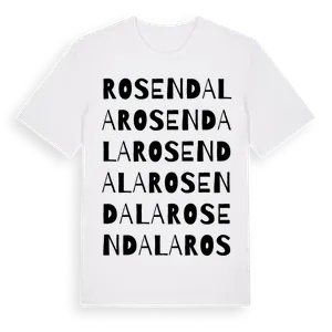 Rosendala ordlek t-shirt – ekologisk bomull t-shirt från Pinshirt