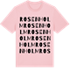 Pink Cotton t-shirt med Rosenholm ordlek t-shirt