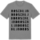 Mid Heather Gray t-shirt med Rosenlund ordlek t-shirt