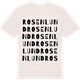 Vintage White t-shirt med Rosenlund ordlek t-shirt