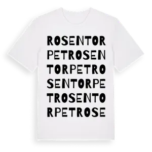 Rosentorpet ordlek t-shirt – ekologisk bomull t-shirt från Pinshirt