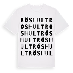 Röshult ordlek t-shirt – ekologisk bomull t-shirt från Pinshirt