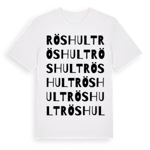 Röshult ordlek t-shirt – ekologisk bomull t-shirt från Pinshirt