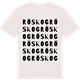 Vintage White t-shirt med Röskog ordlek t-shirt