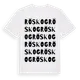 White t-shirt med Röskog ordlek t-shirt
