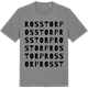 Mid Heather Gray t-shirt med Rosstorp ordlek t-shirt