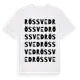 White t-shirt med Rössved ordlek t-shirt