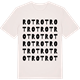 Vintage White t-shirt med Rot ordlek t-shirt
