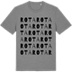 Mid Heather Gray t-shirt med Rota ordlek t-shirt
