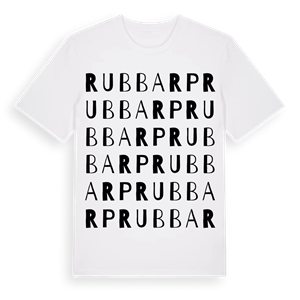 Rubbarp ordlek t-shirt – ekologisk bomull t-shirt från Pinshirt
