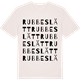 Vintage White t-shirt med Rubbeslätt ordlek t-shirt