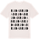 Vintage White t-shirt med Rudan ordlek t-shirt