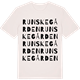 Vintage White t-shirt med Runskegården ordlek t-shirt