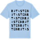 Blue Soul t-shirt med Rutasten ordlek t-shirt